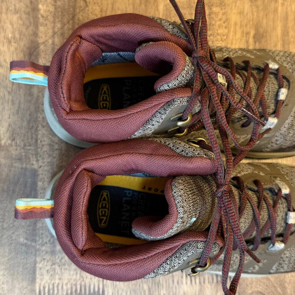 KEEN Terradora II Waterproof Mid Hiking Boots Canteen/Andorra Women’s Size 7.5 - Picture 9 of 12